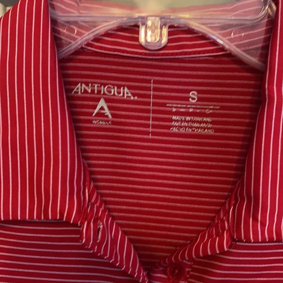 Houston Rockets SS Antigua Polo Red & White - Picture 2 of 9